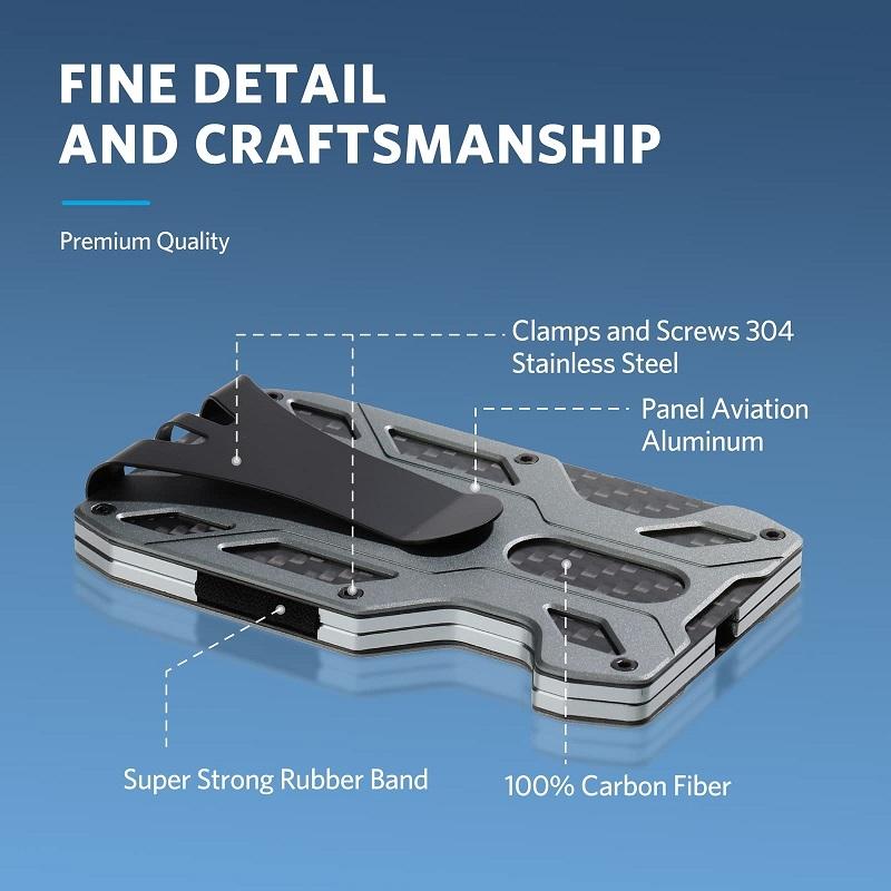 Rfid-blocking Carbon Fiber Card Holder - Sleek & Secure 3