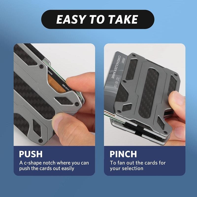 Rfid-blocking Carbon Fiber Card Holder - Sleek & Secure 5