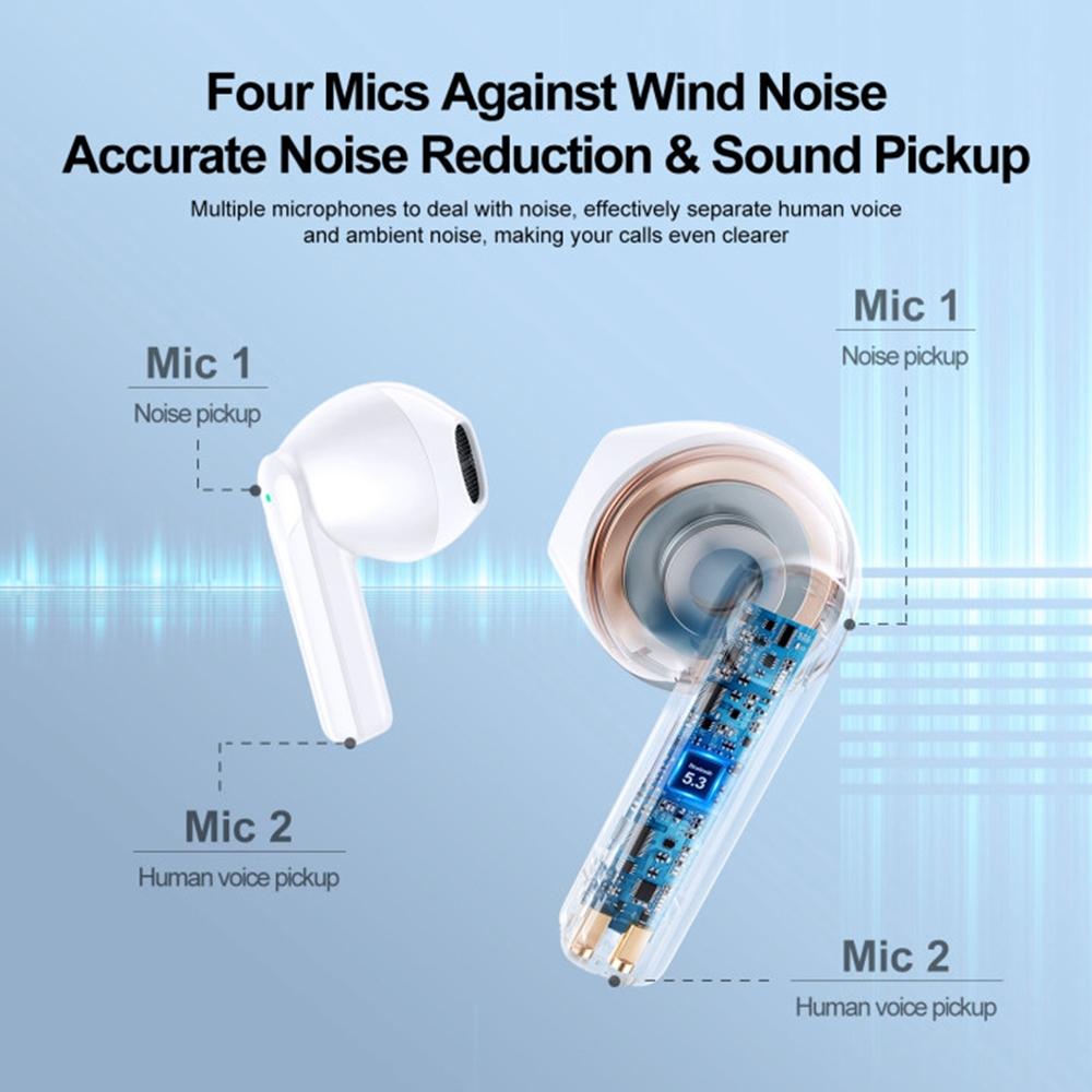 True Wireless Bluetooth Earphones with Dual-mic - Black 8
