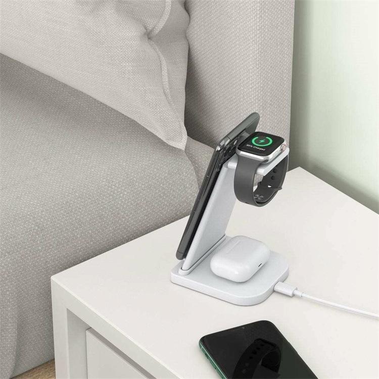 3 In 1 Portable Wireless Charger Detachable - White 8
