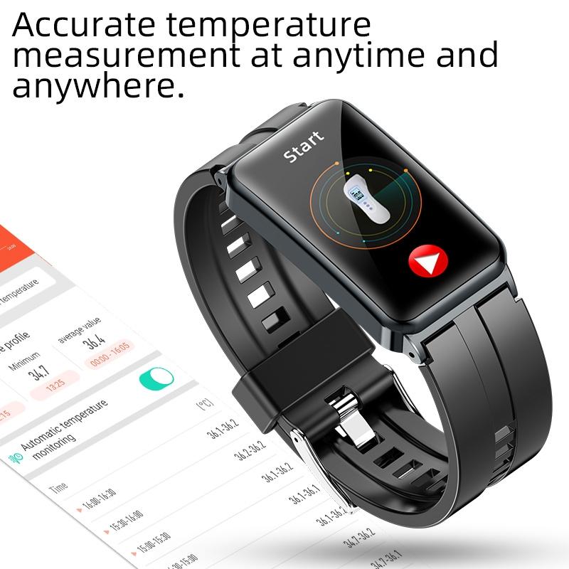 Smart Watch With Heart Rate And Blood Pressure Monitoring - Colour Screen - Black 8
