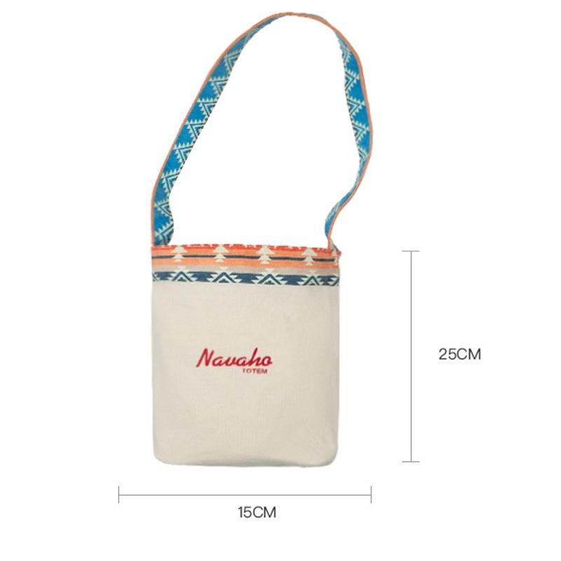 Retro National Canvas Barrel Bag Dual Use Color 3