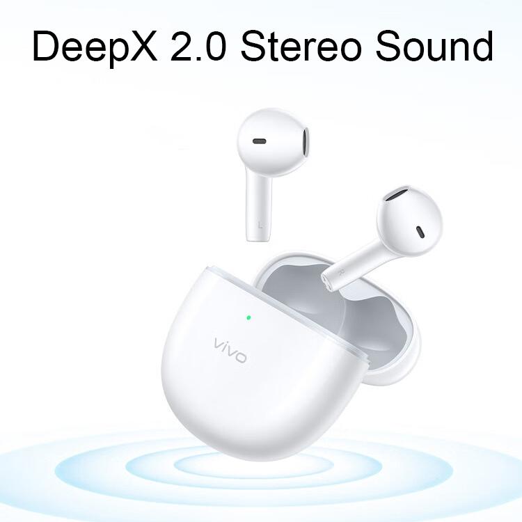 Wireless Dual Mic Tws Air Earphones with Noise Reduction - White 11