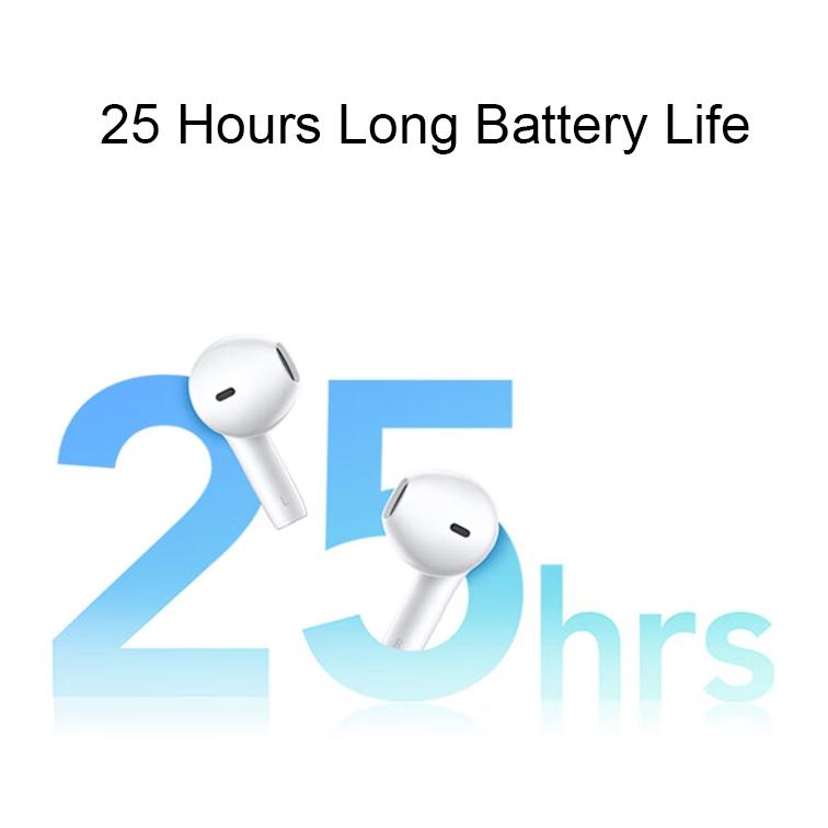 Wireless Dual Mic Tws Air Earphones with Noise Reduction - White 12