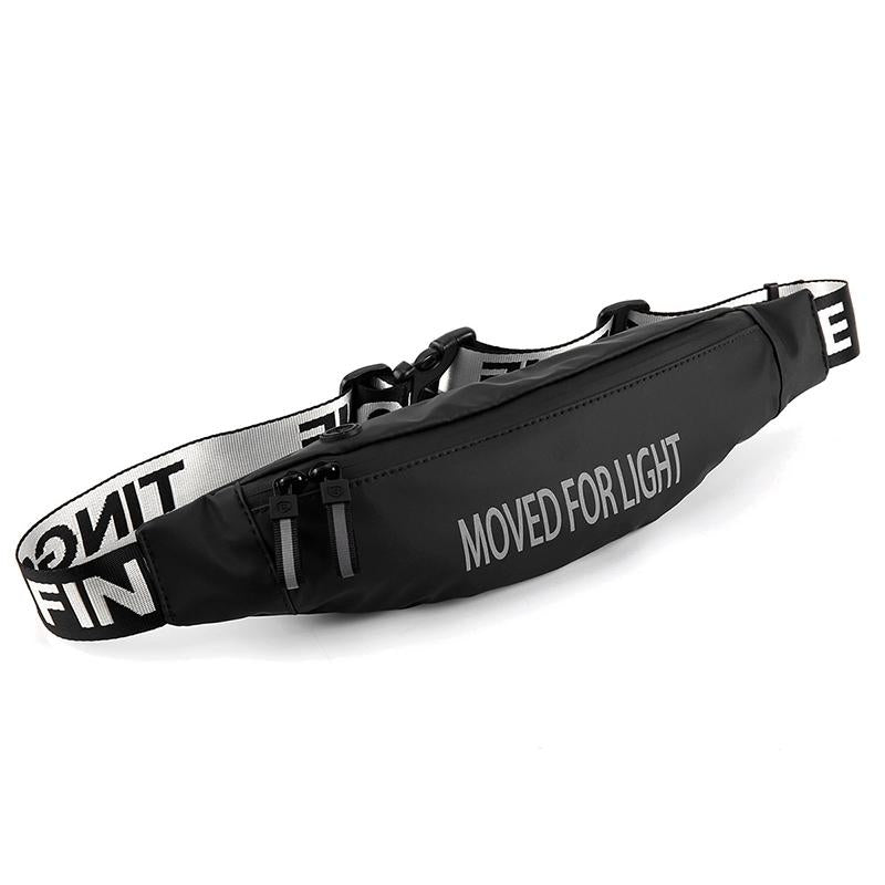 Waterproof Crossbody Waist Bag For Running & Sports - Black