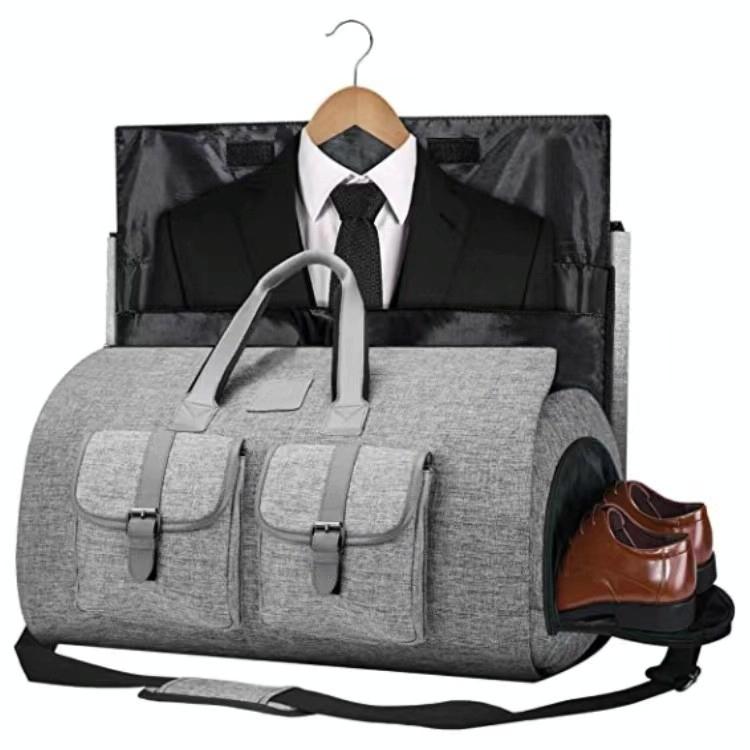 Compact Travel Suit Storage Bag - Foldable - Grey 9