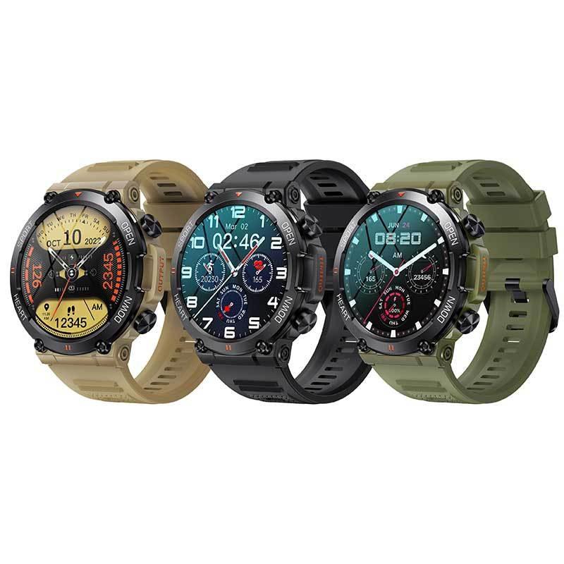 1.39 Inch Heart Rate / Blood Pressure / Blood Oxygen Monitoring Smart Calling Watch - Black 3