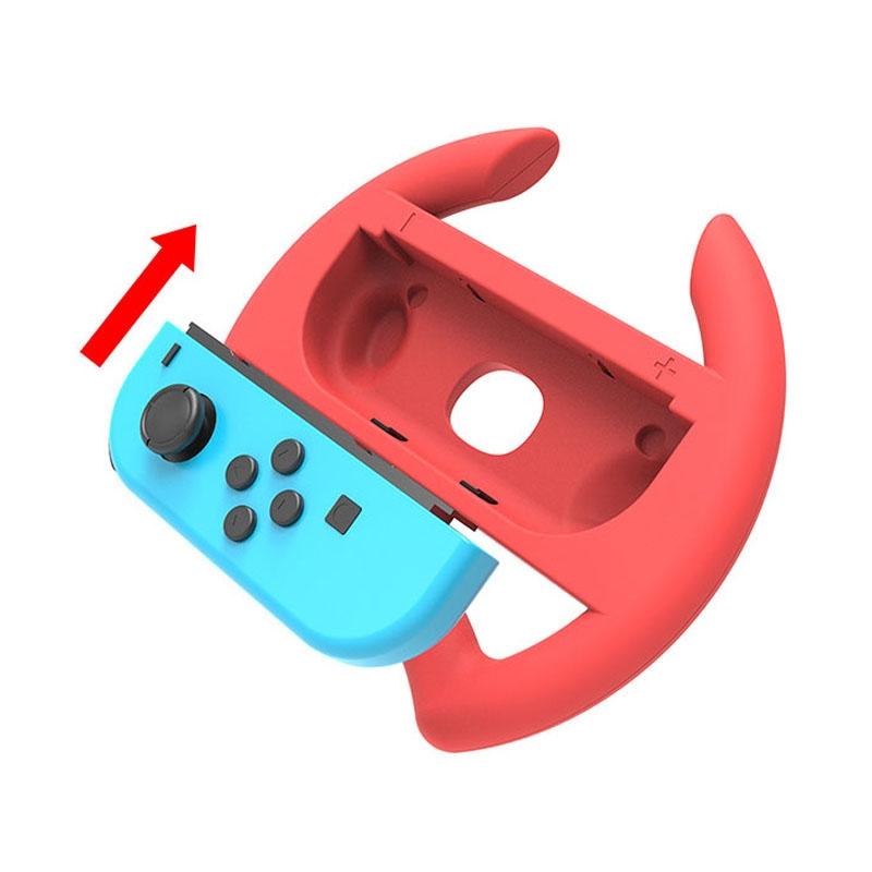 Red Nintendo Switch Steering Wheel for Gamepad 4