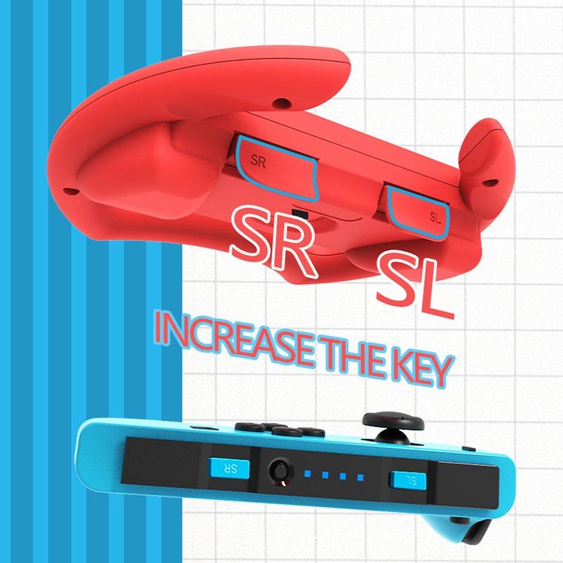 Red Nintendo Switch Steering Wheel for Gamepad 5