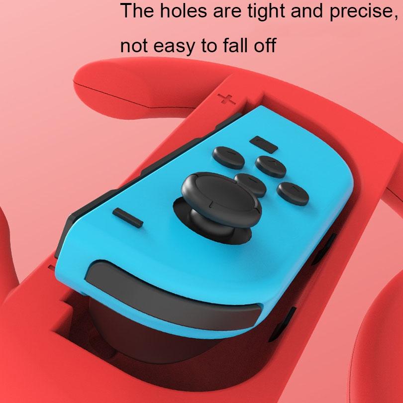 Red Nintendo Switch Steering Wheel for Gamepad 6