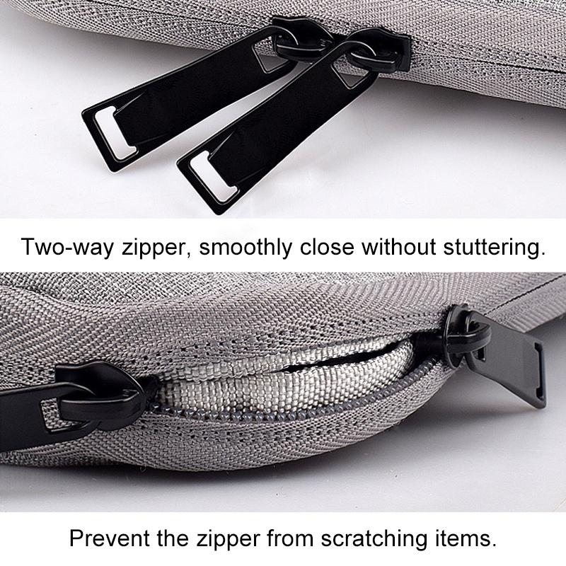13.3 Inch Laptop Felt Sleeve Protective Case Carrying Bag - Grey 9