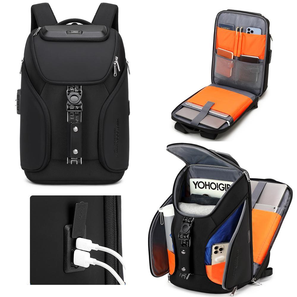 Waterproof Anti Theft Business Backpack With Usb Ports 3