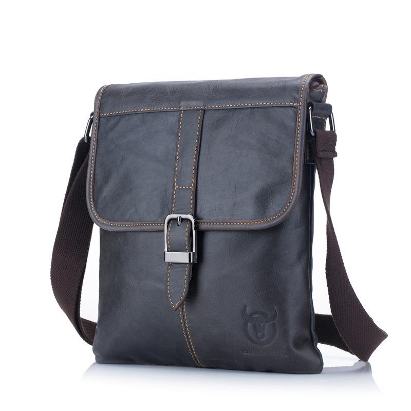 Men Leather Shoulder Bag For Sports & Outdoor Use - Brown 3