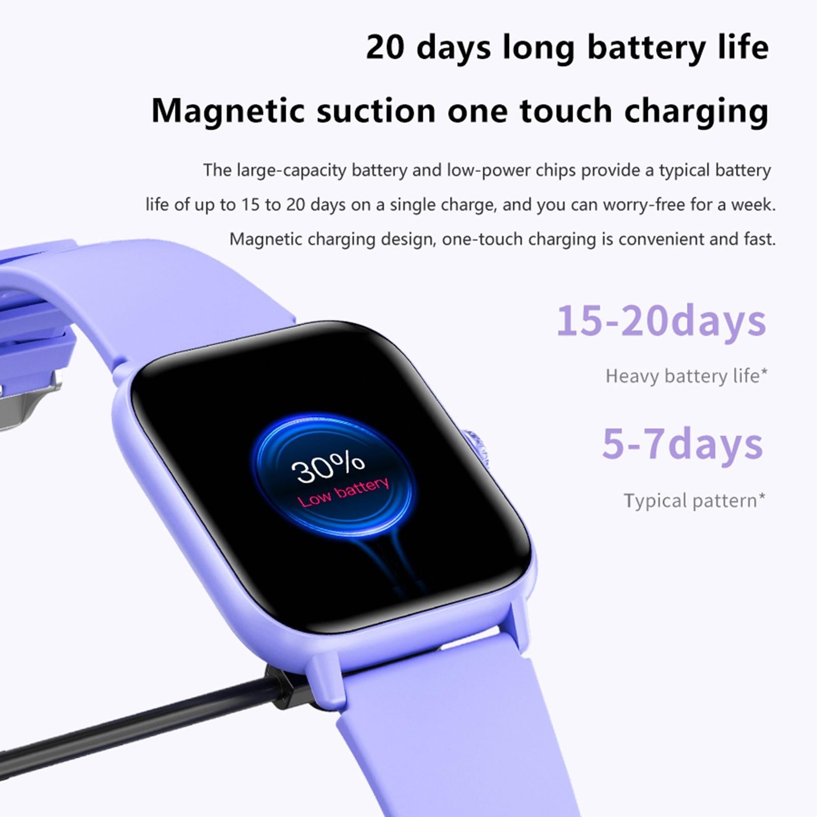 1.83 Inch Bt5.2 Smart Sport Watch Support Bluetooth Call / Sleep / Blood Sugar / Blood Oxygen / Heart Rate / Blood Pressure Health Monitor - Pink 12