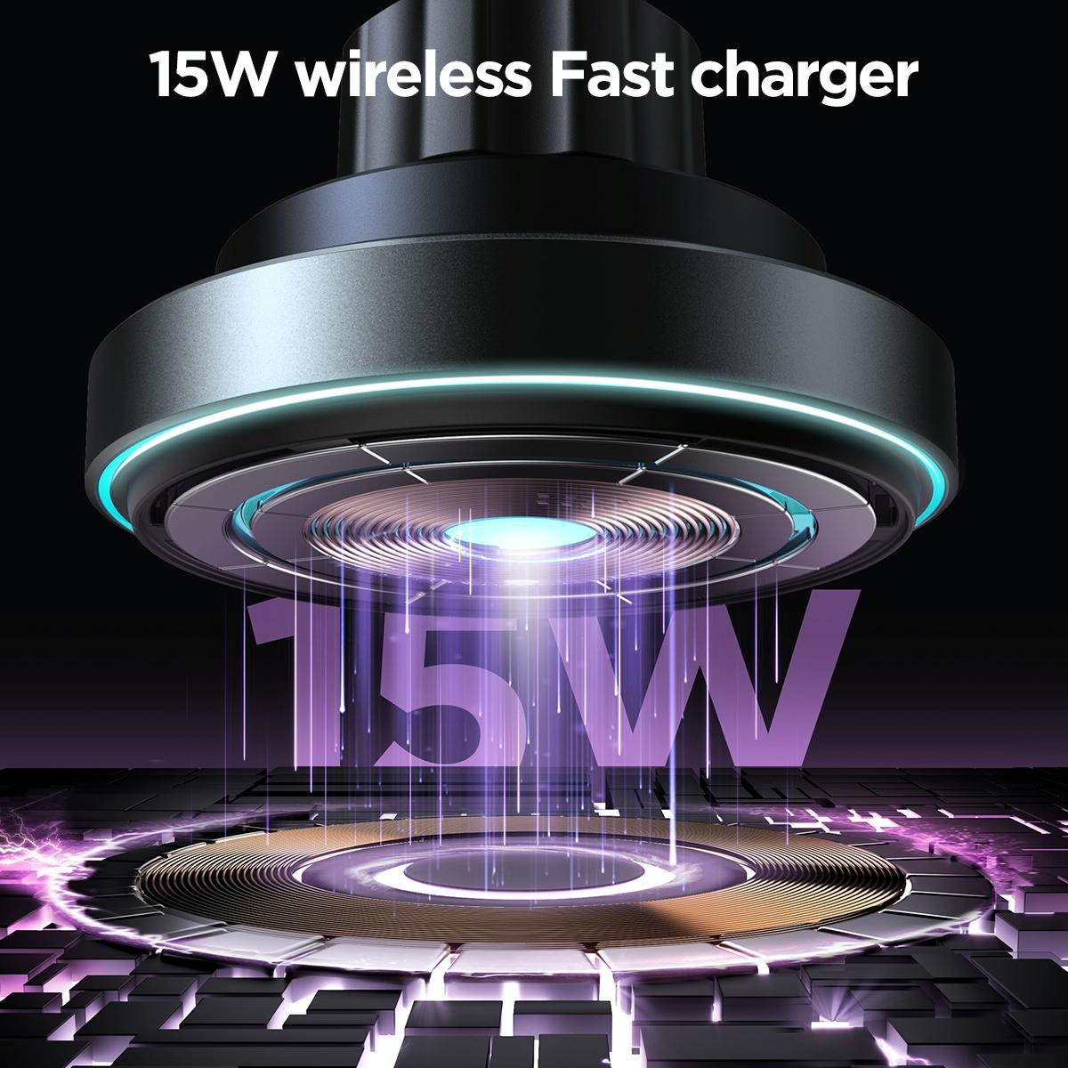 Pro Magnetic Wireless Car Charger for Jr-zs240 - Black 4