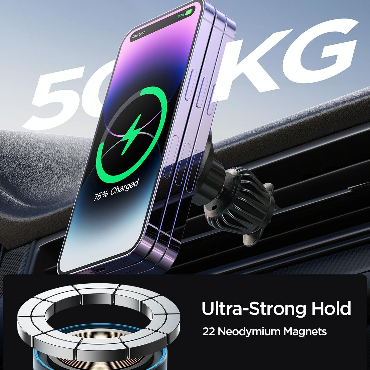 Pro Magnetic Wireless Car Charger for Jr-zs240 - Black 5