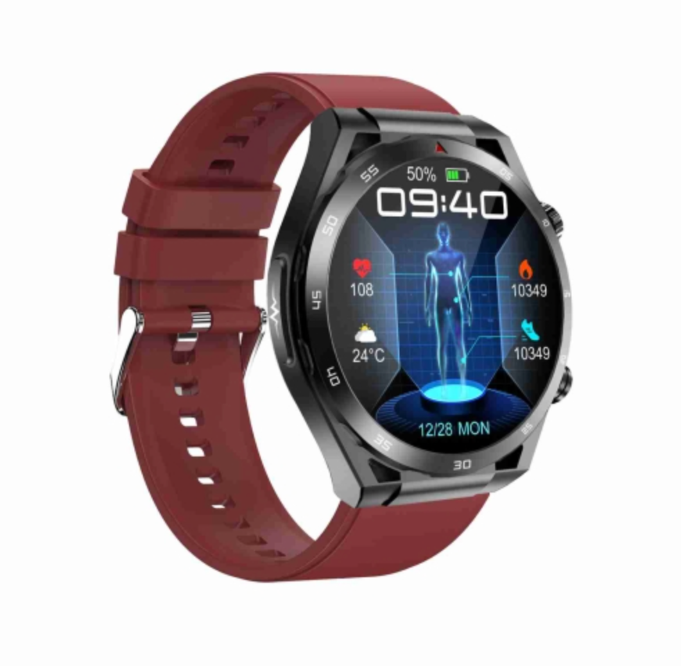 1.39 Inch Ip67 Waterproof Silicone Band Smart Watch Support Ecg / Non-Invasive Blood Glucose Measurement - Black 3