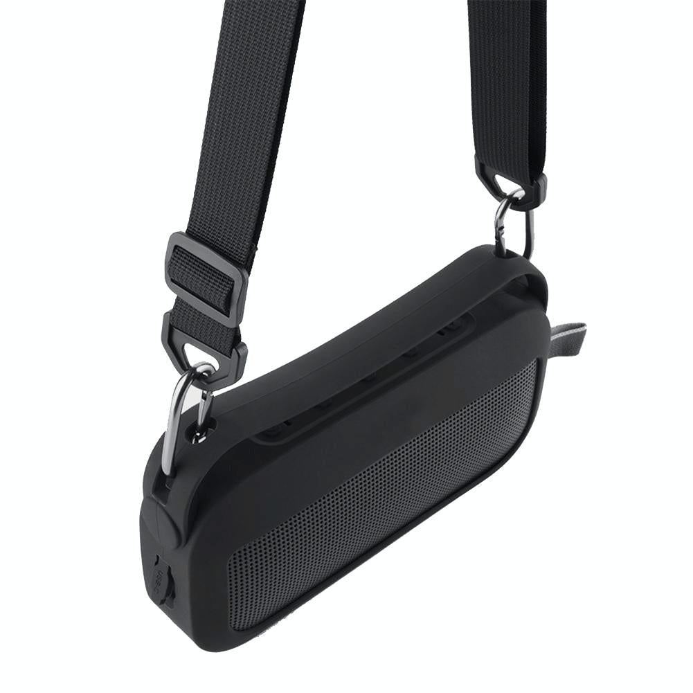 Silicone Protective Case for Bose Soundlink Flex Speaker with Shoulder Strap - Black 3