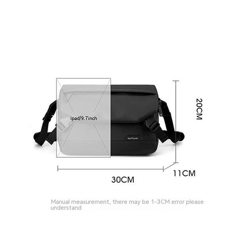 Simple Men Casual Holding Messenger Bags - Black 7