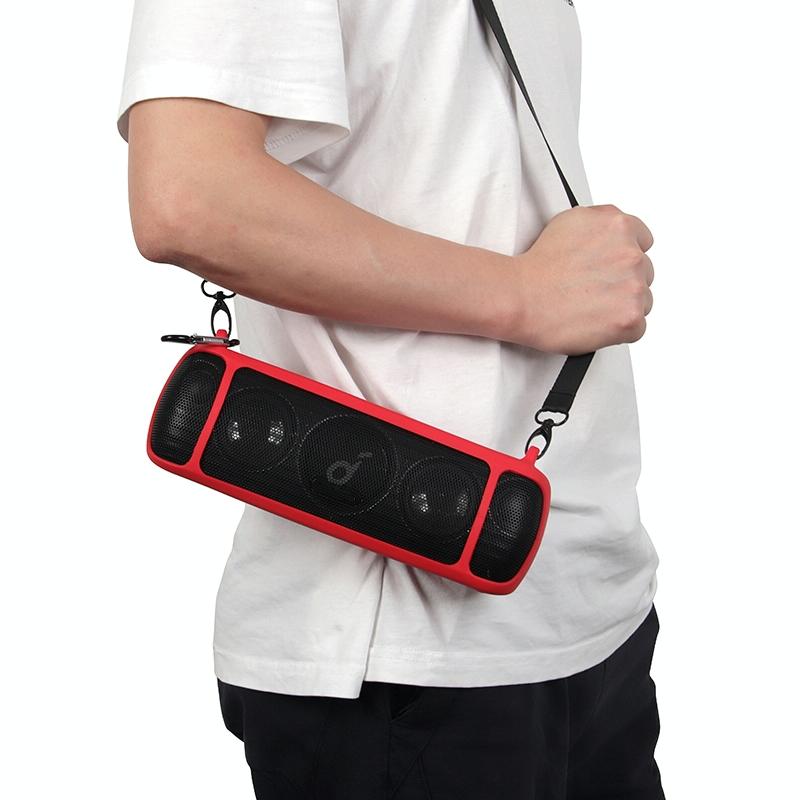 Silicone Case for Anker Soundcore Motion+ Bluetooth Speaker - Red 6