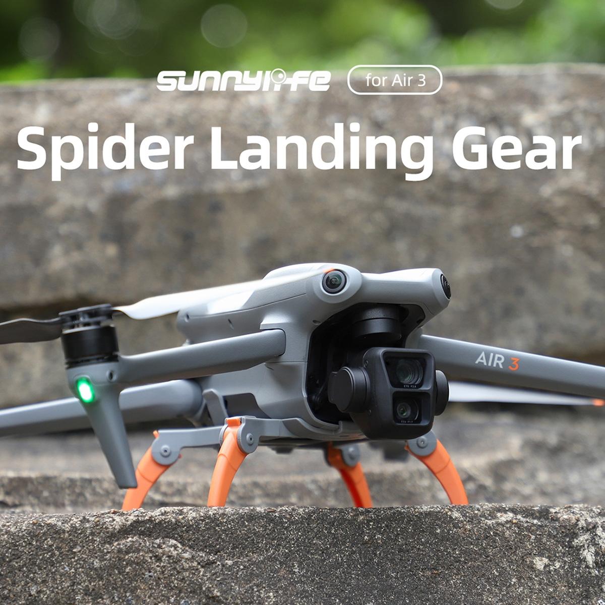 Foldable Spider Landing Gear for Dji Air 3 - Lg664 - Orange 3