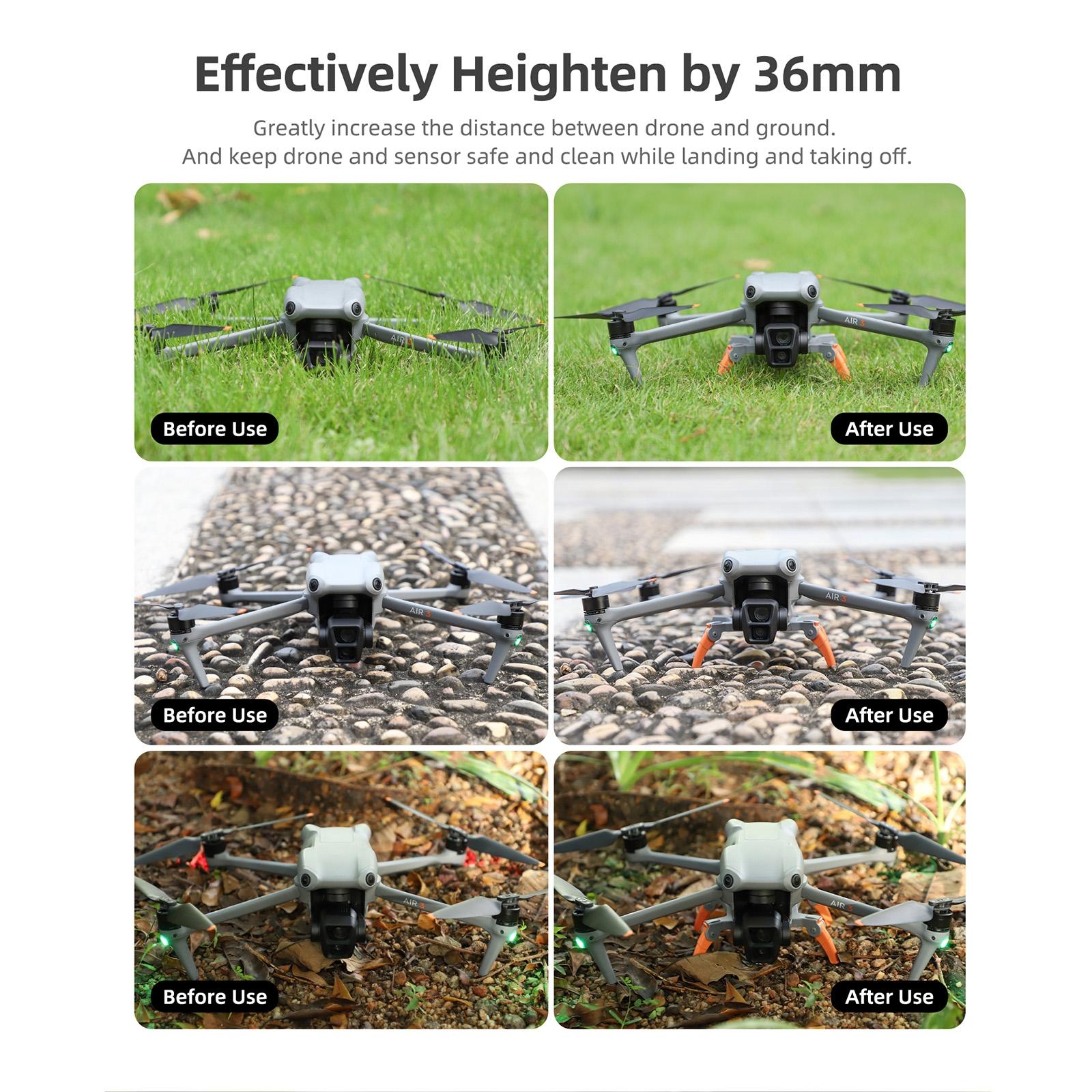 Foldable Spider Landing Gear for Dji Air 3 - Lg664 - Orange 5