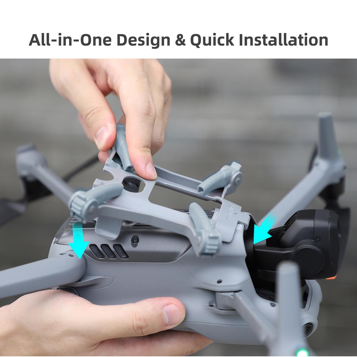 Foldable Spider Landing Gear for Dji Air 3 - Lg664 - Orange 8