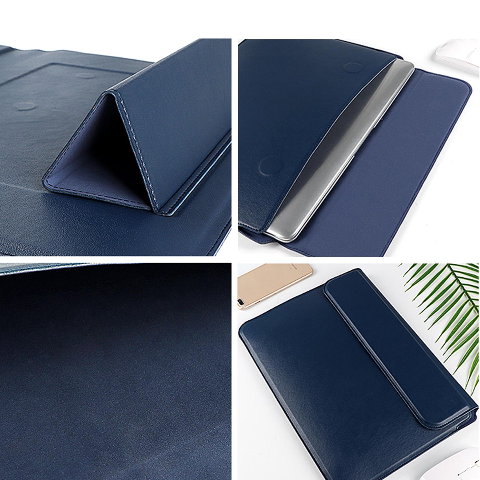 13.3 Inch Multifunctional Notebook Liner Bag in Pu Material - Royal Blue 8