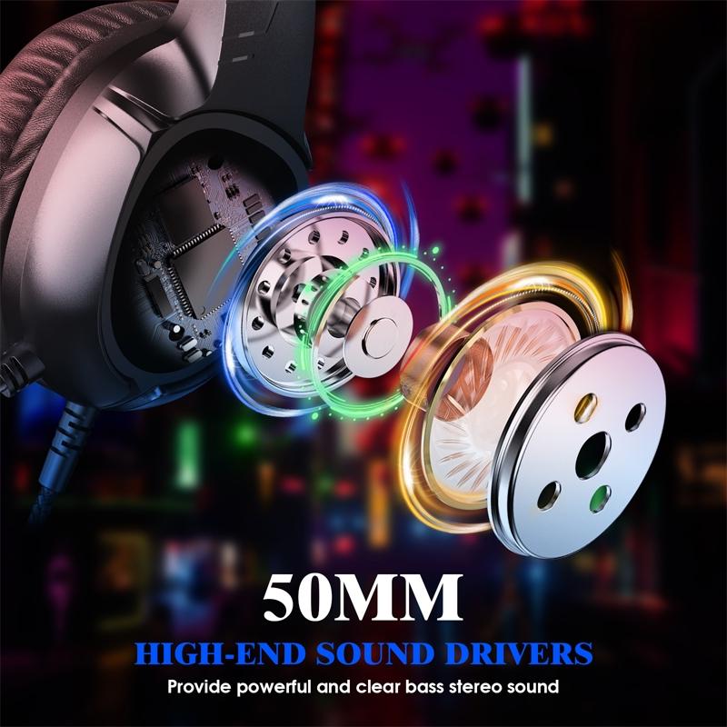 S20 Rgb Gaming Headset With Mic Black 3