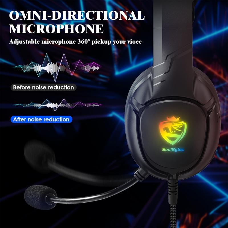 S20 Rgb Gaming Headset With Mic Black 4