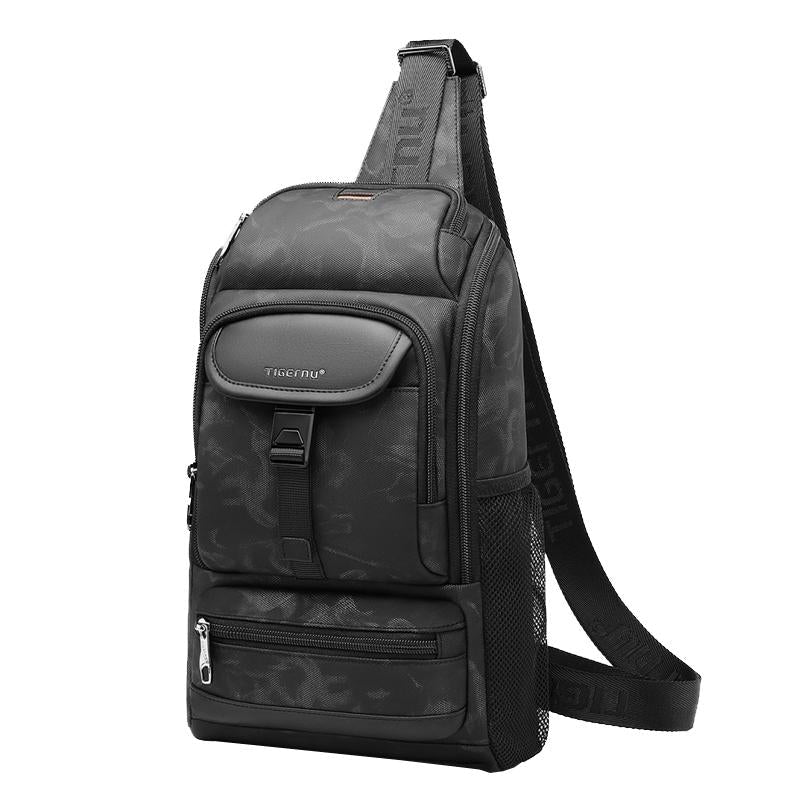 Waterproof Men Sports Chest Bag Black