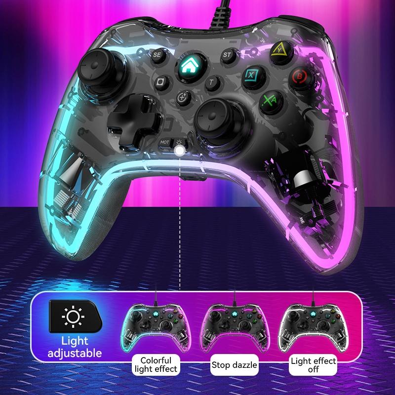 Universal Wired Gamepad for Nintendo Switch / Ps / Computer - Compatible with Multiple Devices - Black 9
