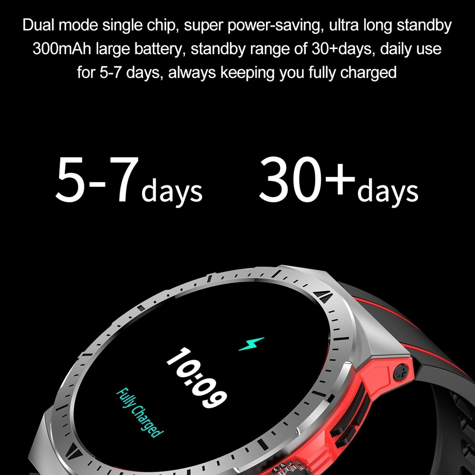 1.43 Inch Bt5.3 Ip68 Sport Smart Watch Support Bluetooth Call / Message Notification / Heart Rate / Blood Pressure Health Monitor - Orange 12