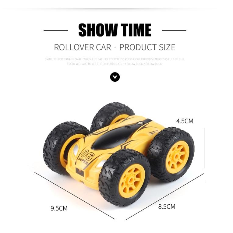 Double Sided 2.4g Mini Rc Car - High Speed Remote Control Toy - English Box 08 Blue 4