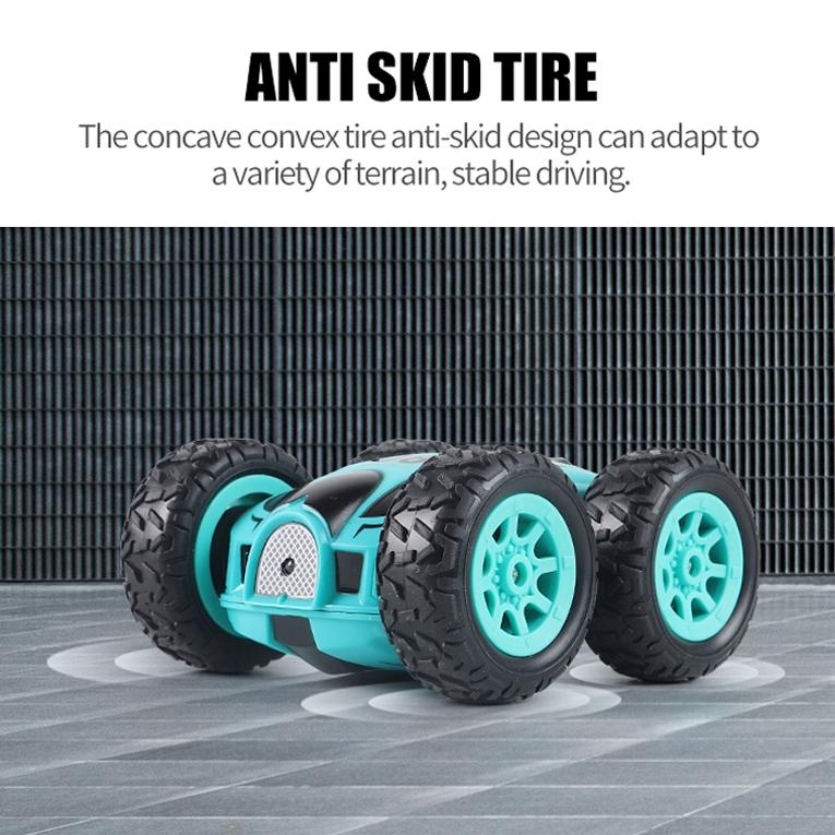 Double Sided 2.4g Mini Rc Car - High Speed Remote Control Toy - English Box 08 Blue 8