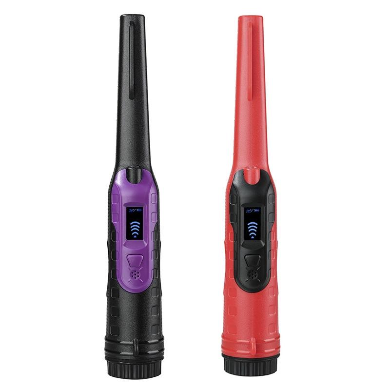 Small Handheld Metal Detector for Outdoor Treasure Hunting - Black Purple 3
