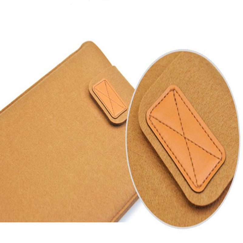 11 Inch Vertical Felt Laptop / Tablet Sleeve Bag - Khaki 5