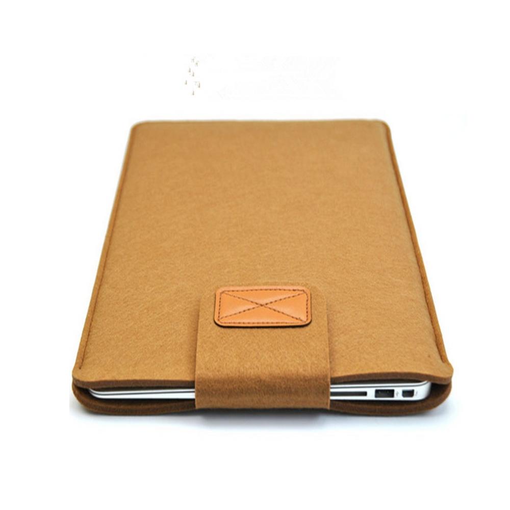 11 Inch Vertical Felt Laptop / Tablet Sleeve Bag - Khaki 6