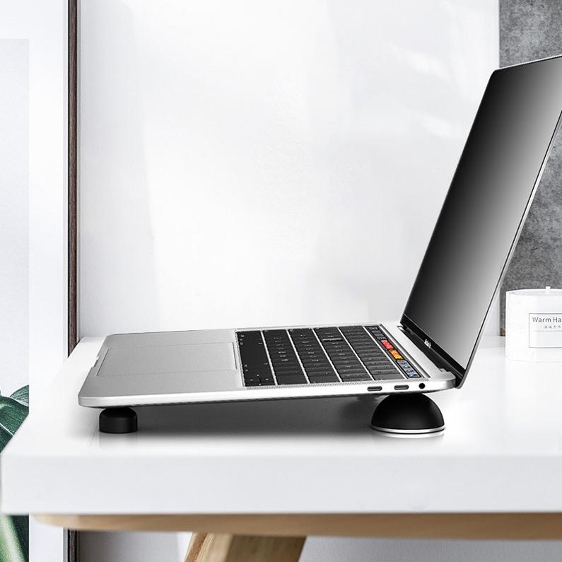 Portable Aluminum Bracket Foot Pad for Macbook - Suohuang - White 12