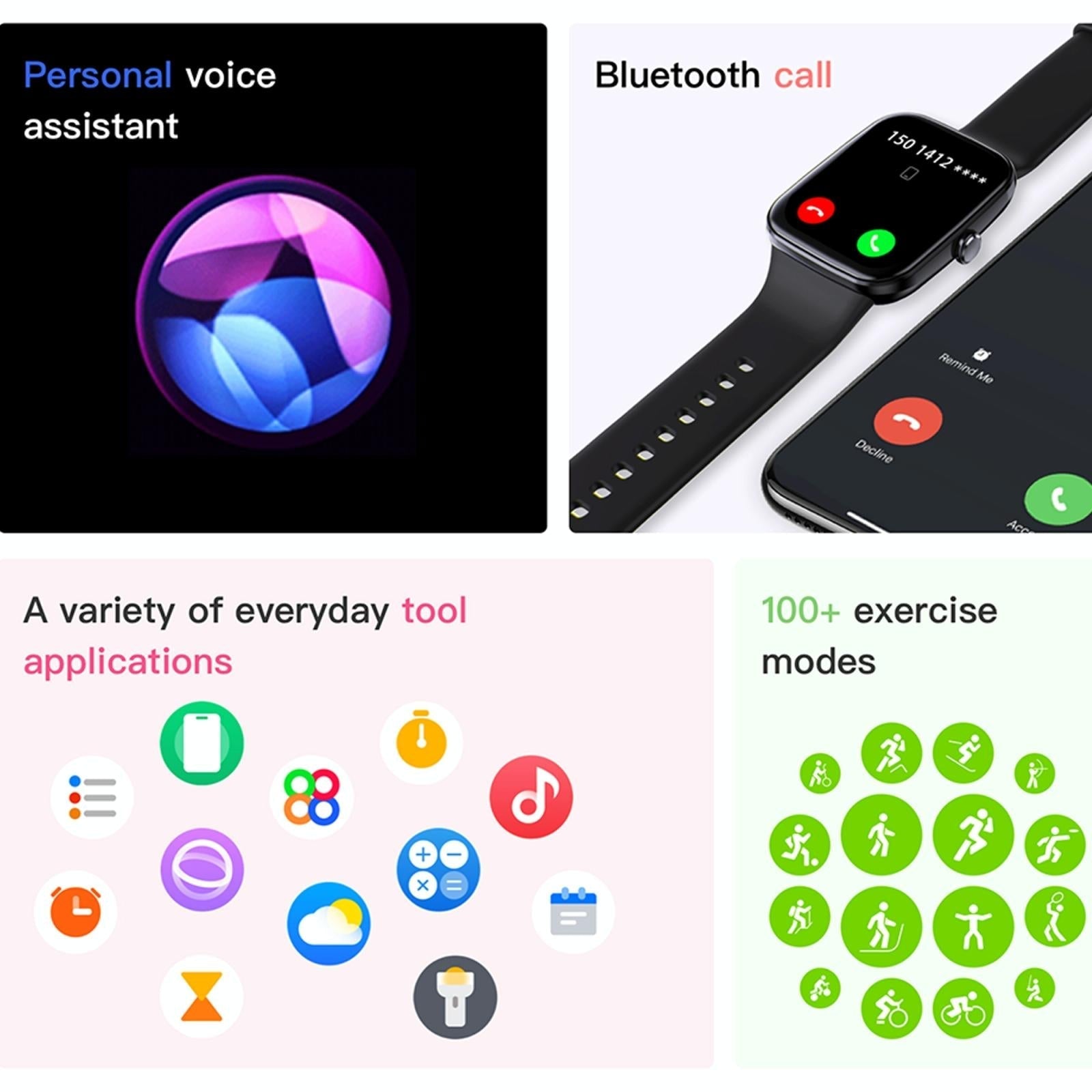 Ip67 Waterproof Smart Bracelet Bluetooth Call Fitness Tracker - White 9