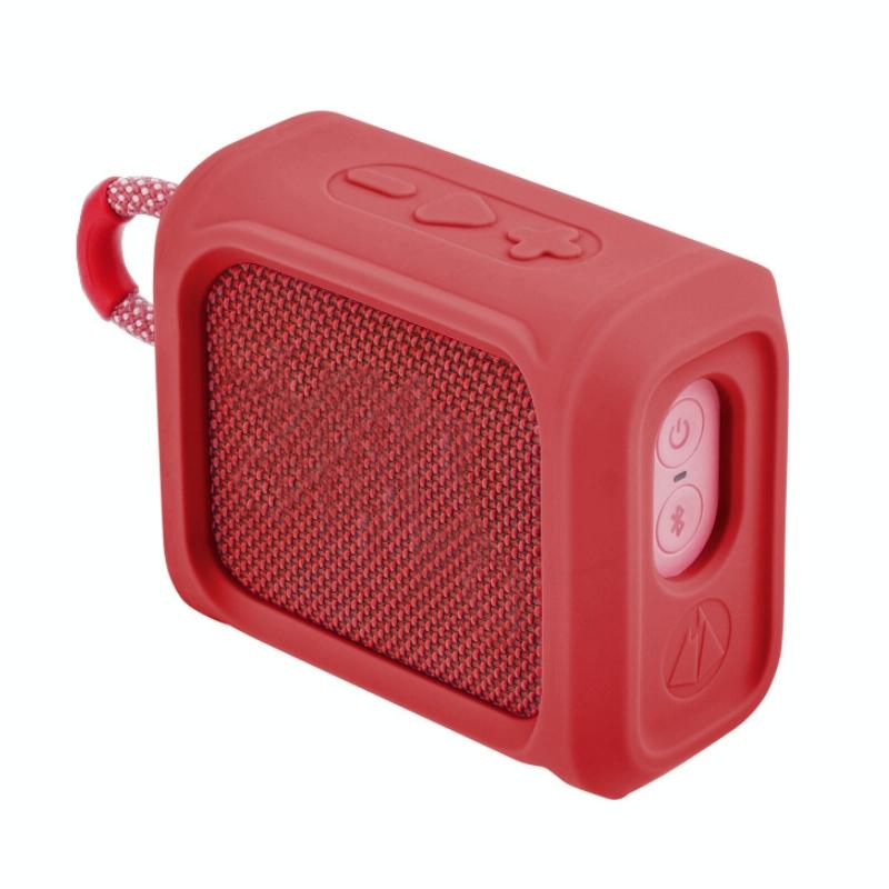 Portable Silicone Speaker Cover with Strap for Jbl Go3 - Red