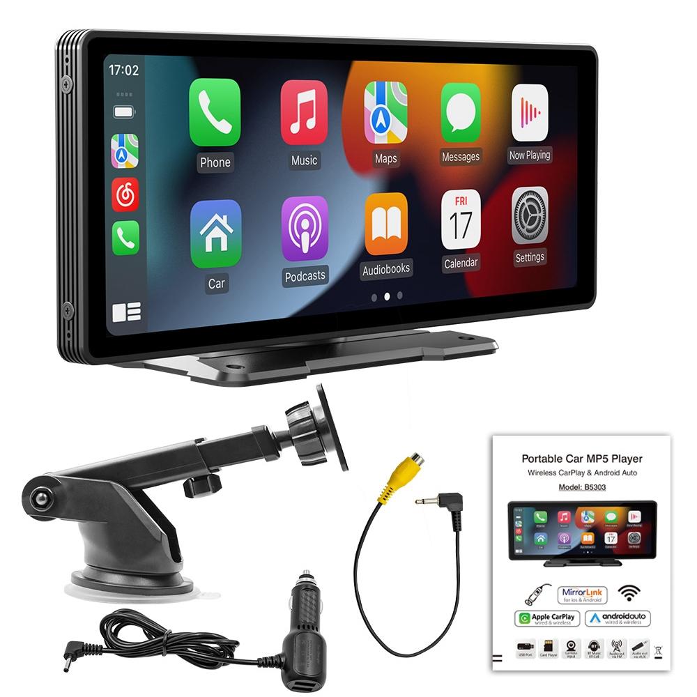 10.26 Inch Car Mp5 Player With Carplay / Android Auto - Portable Black 7
