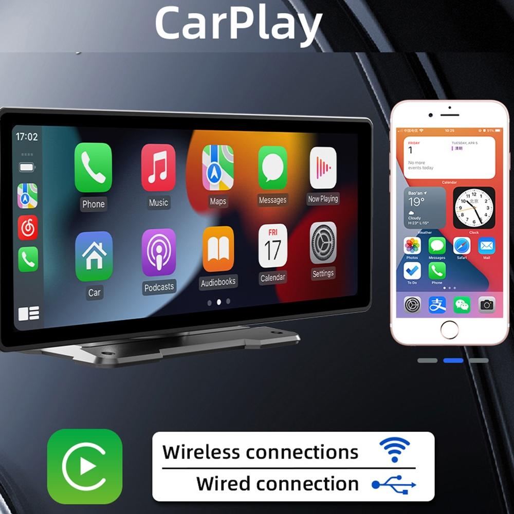 10.26 Inch Car Mp5 Player With Carplay / Android Auto - Portable Black 10