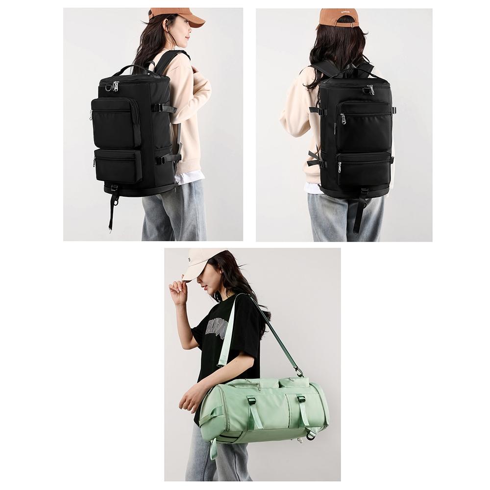 Waterproof Gym Bag - Shoe Compartment Included - Black 4