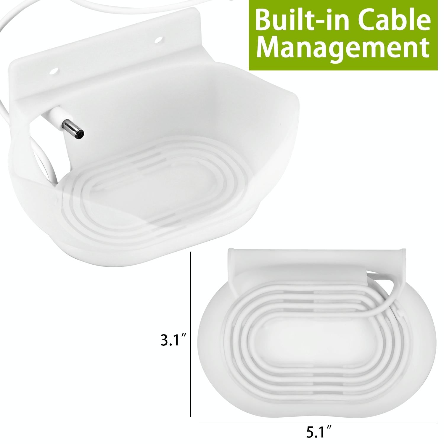 Desktop / Wall Bracket for Google Nest Audio - Jg02 - White 5