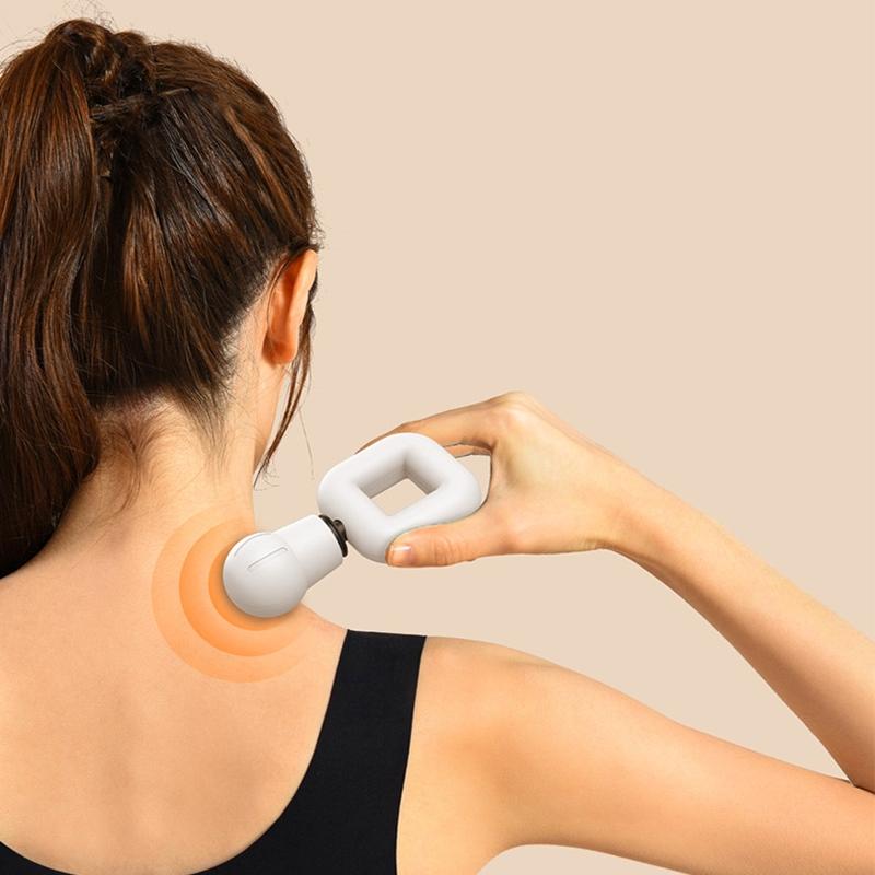 Portable Wireless Fascia Gun For Muscle Relaxation - White 7