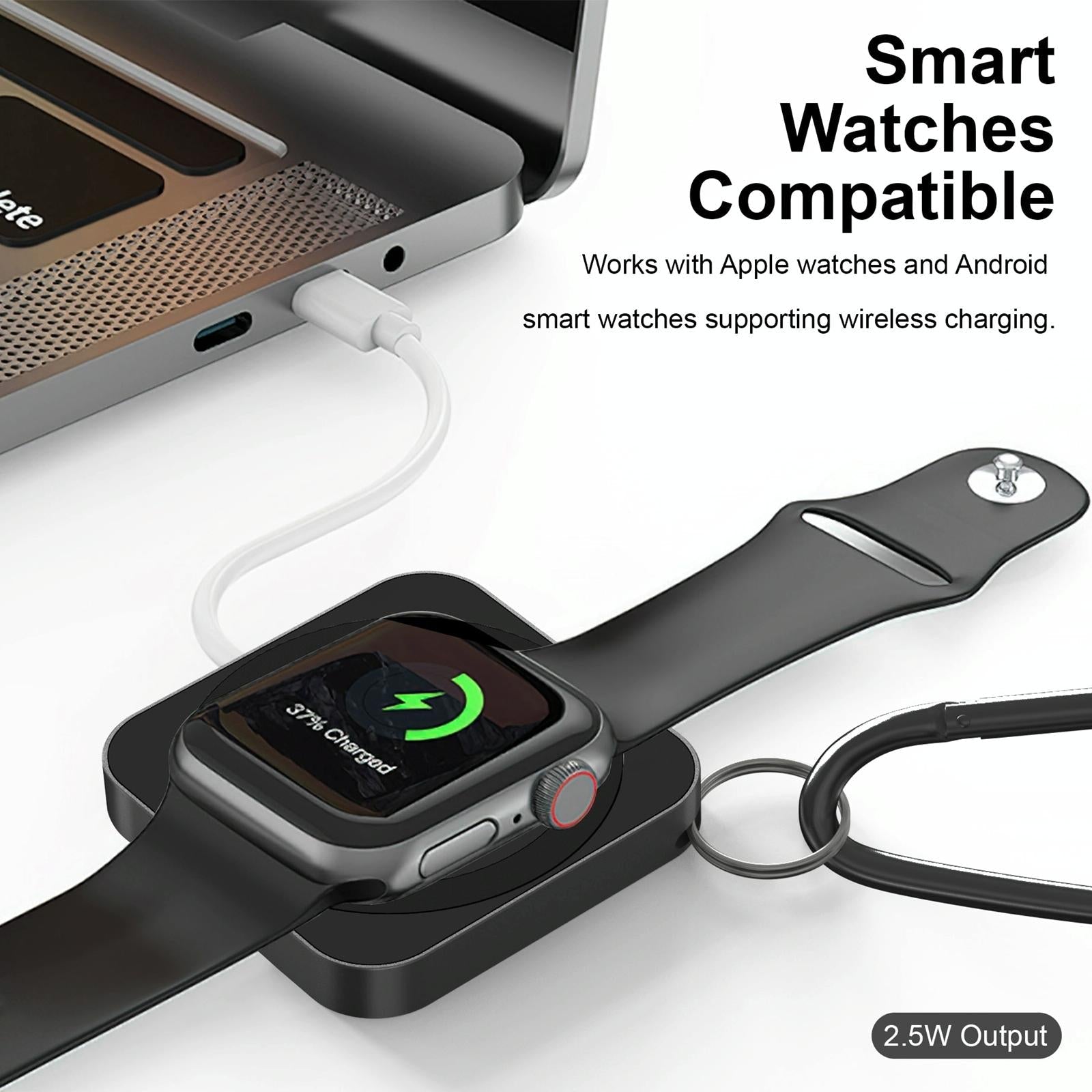 3 In 1 Portable Wireless Charger For Iphone Airpods And Iwatch - Black 8