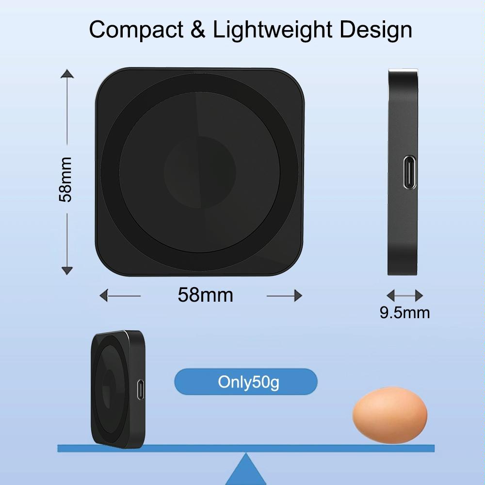 3 In 1 Portable Wireless Charger For Iphone Airpods And Iwatch - Black 11