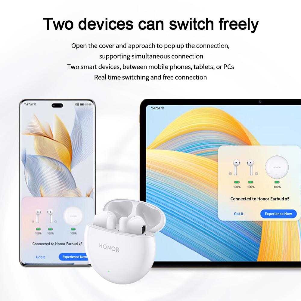 Smart Call Noise Reduction Bluetooth Earbuds - Semi-in-ear - Glaze White 4
