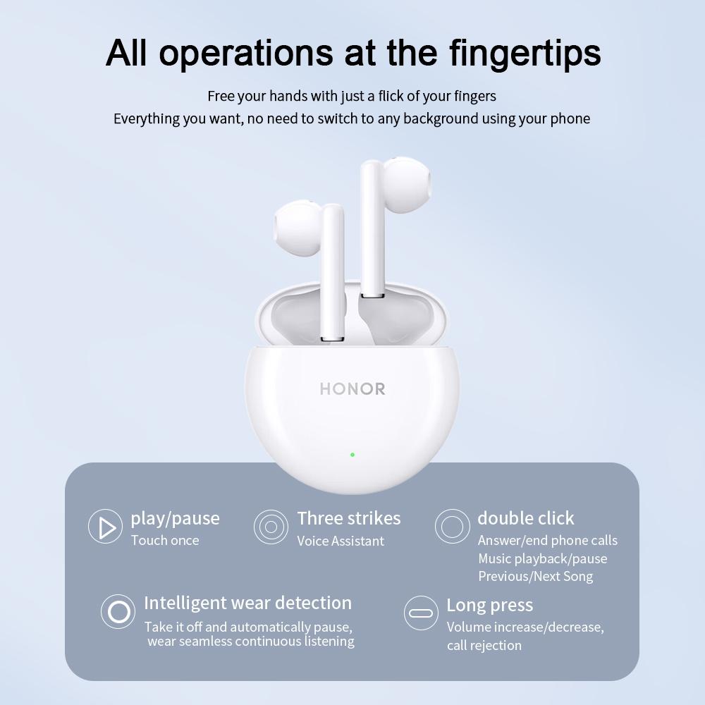 Smart Call Noise Reduction Bluetooth Earbuds - Semi-in-ear - Glaze White 5